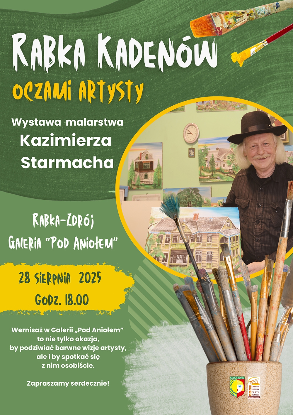 miniaturka dla wpisu o tytule: „Rabka Kadenów oczami artysty” – wystawa Kazimierza Starmacha w Galerii „Pod Aniołem”