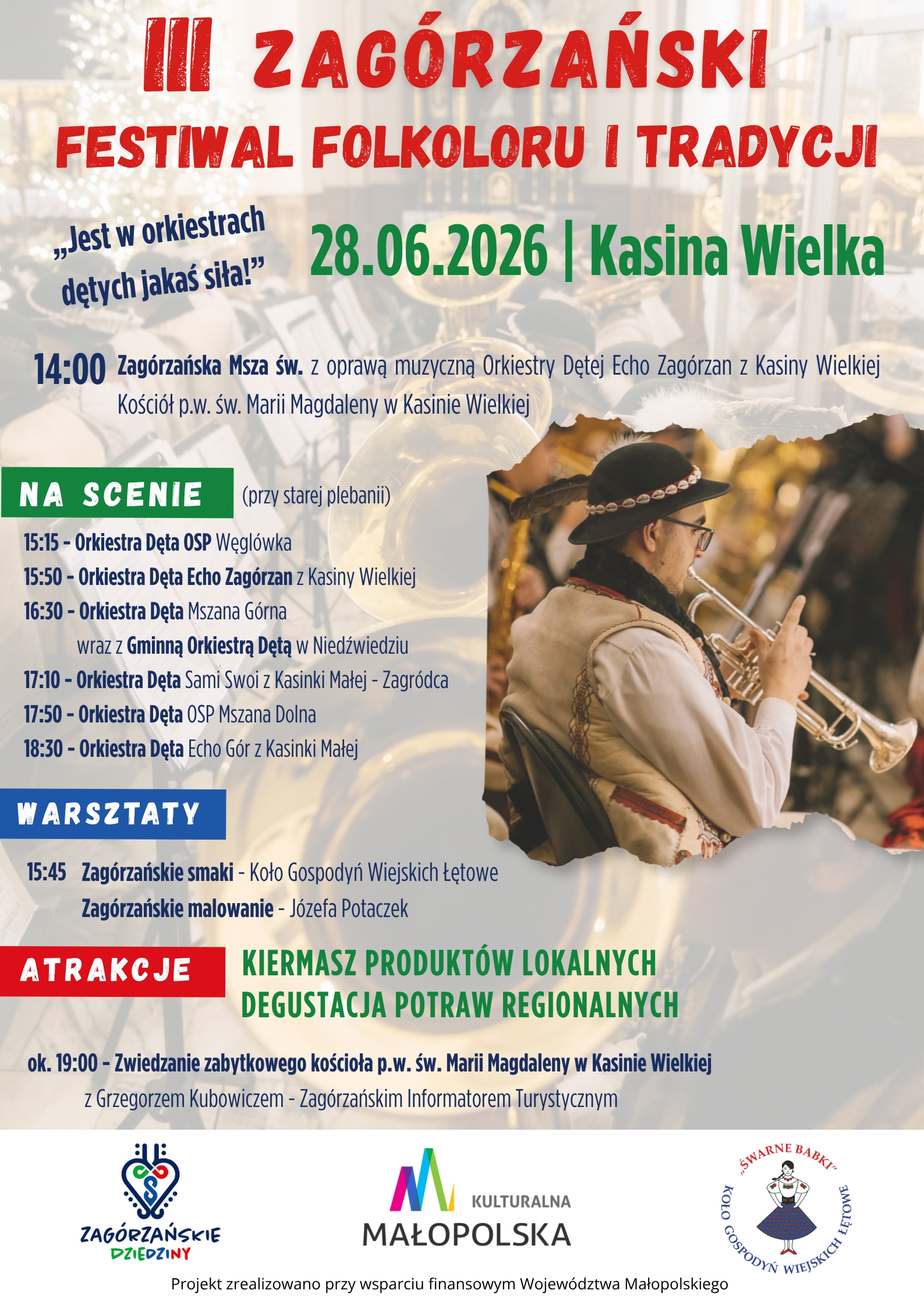 miniaturka dla wpisu o tytule: III Zagórzański Festiwal Folkloru i Tradycji  „Jest w orkiestrach dętych jakaś siła!”